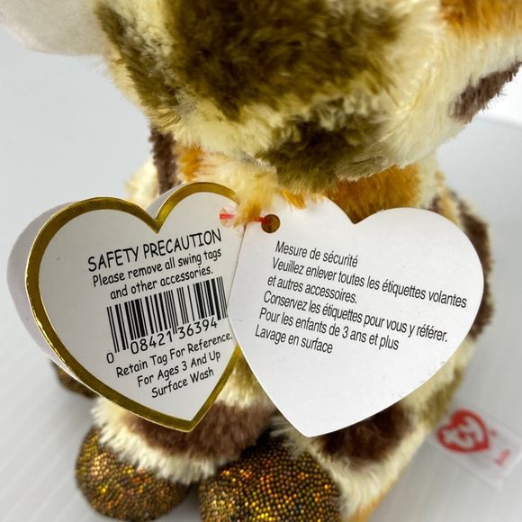 Ty Beanie Boos Stilts Giraffe Plush DOB Dec 10 2022 All Tags 6 inch Stuffie - Picture 9 of 11